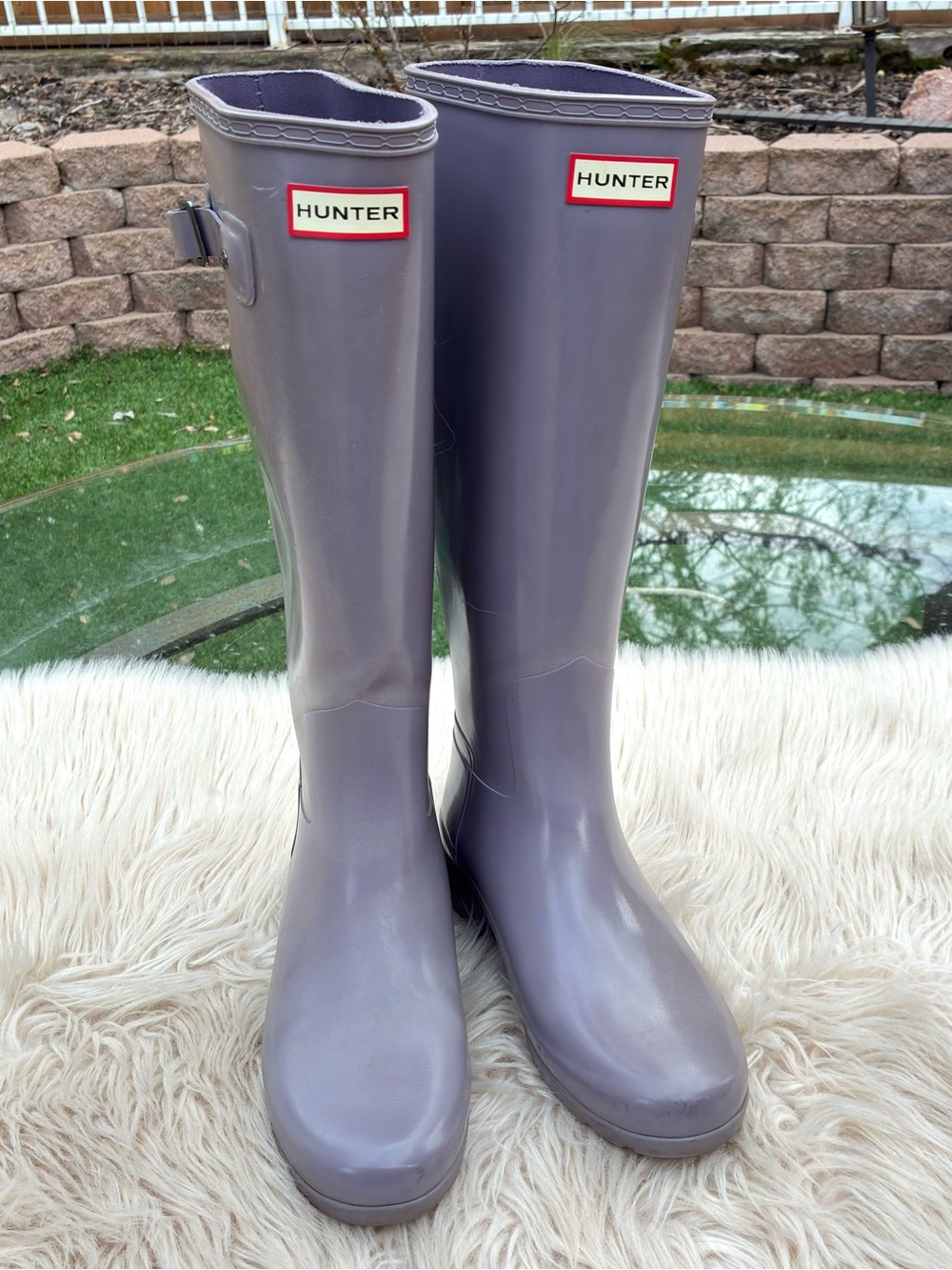 Hunter Original Tall Purple Boots Women’s Sz 7